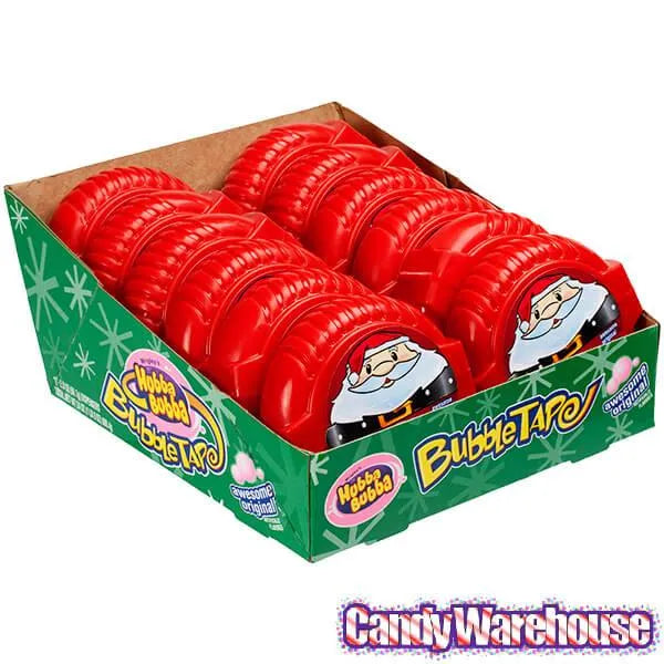 Hubba Bubba Santa Claus Bubble Tape Gum Rolls: 12-Piece Box