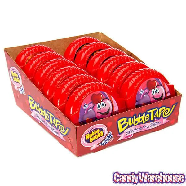 Hubba Bubba Valentine Bubble Tape Gum Rolls: 12-Piece Box