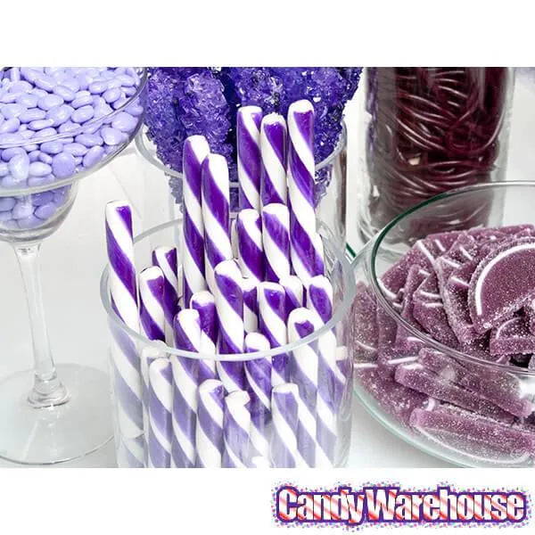 Huckleberry Hard Candy Sticks: 100-Piece Box