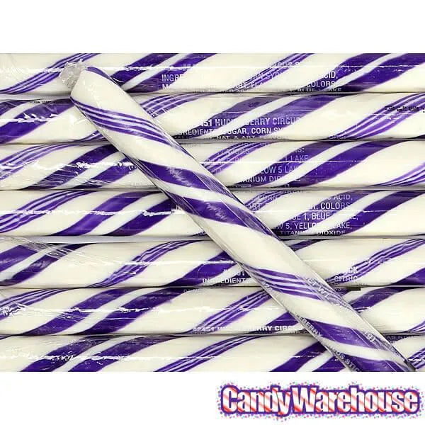 Huckleberry Hard Candy Sticks: 100-Piece Box