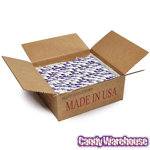 Huckleberry Hard Candy Sticks: 100-Piece Box