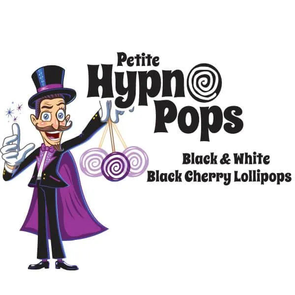 Hypno Pops Petite Swirled Lollipops - Black Cherry: 100-Piece Bag