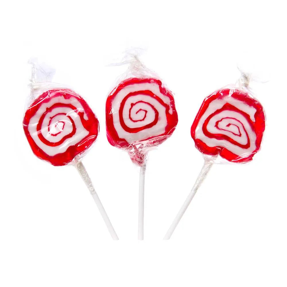 Hypno Pops Petite Swirled Lollipops - Cherry: 100-Piece Bag