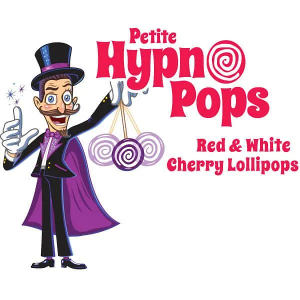 Hypno Pops Petite Swirled Lollipops - Cherry: 100-Piece Bag