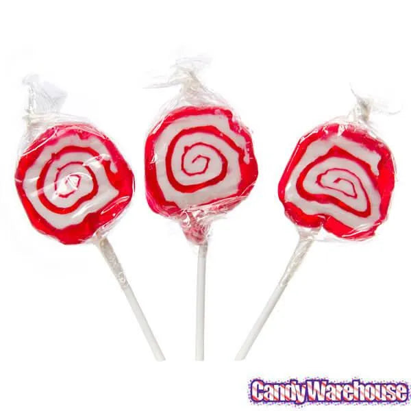 Hypno Pops Petite Swirled Lollipops - Cherry: 100-Piece Bag