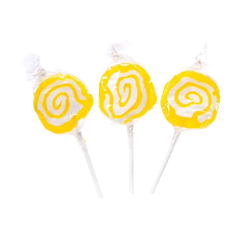 Hypno Pops Petite Swirled Lollipops - Lemon: 100-Piece Bag