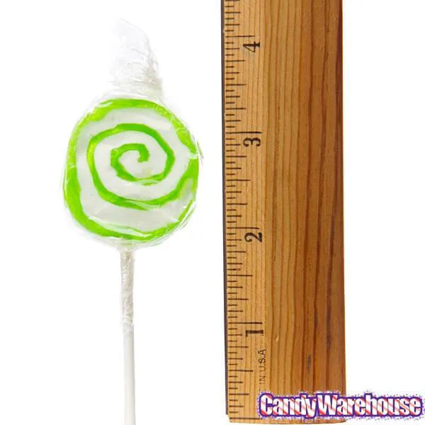 Hypno Pops Petite Swirled Lollipops - Lime: 100-Piece Bag