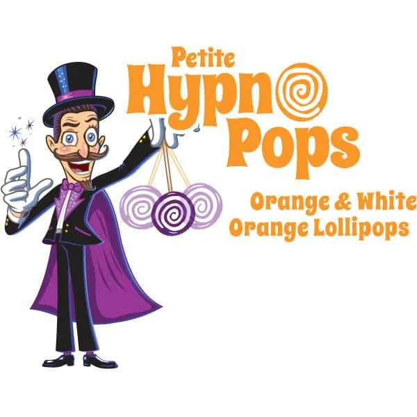 Hypno Pops Petite Swirled Lollipops - Orange: 100-Piece Bag