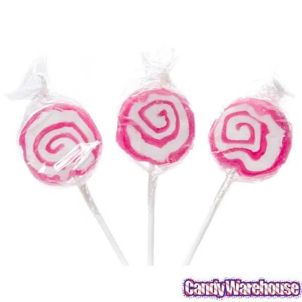 Hypno Pops Petite Swirled Lollipops - Strawberry: 100-Piece Bag