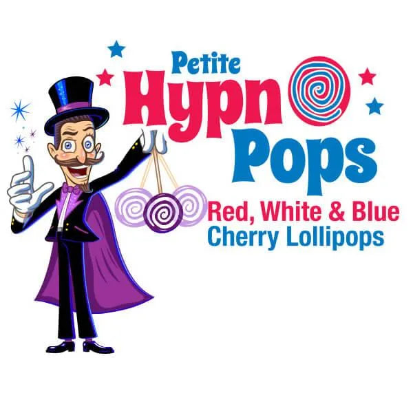 Hypno Pops Petite Swirled Lollipops - USA: 100-Piece Bag