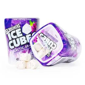 Ice Breakers Ice Cubes Arctic Grape Gum: 6-Piece Case