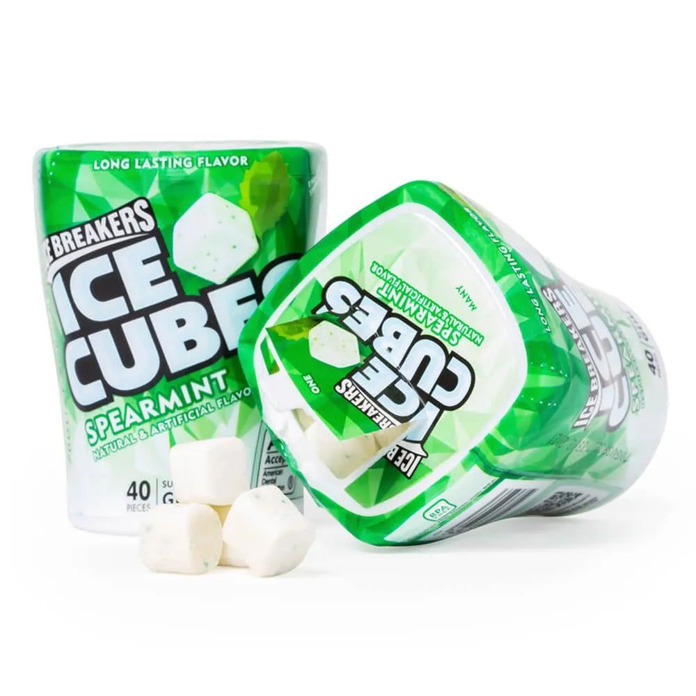 Ice Breakers Ice Cubes Spearmint Gum: 4-Piece Box