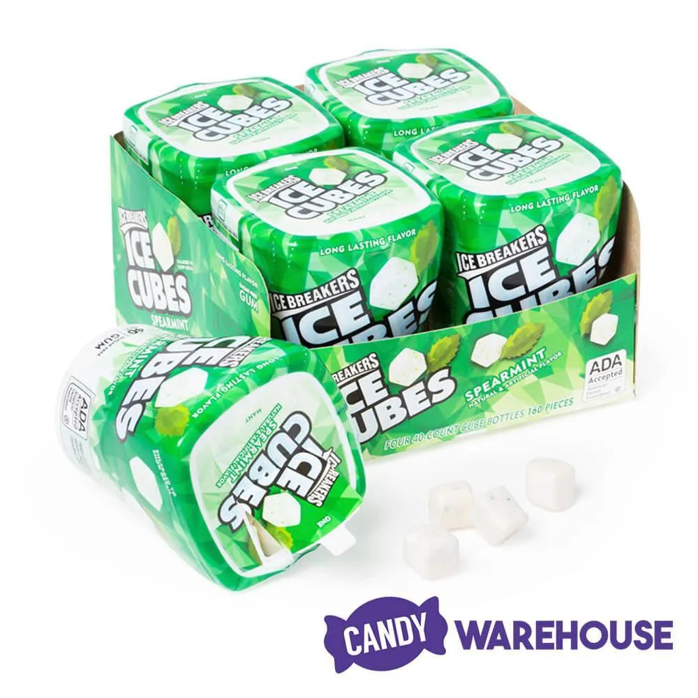 Ice Breakers Ice Cubes Spearmint Gum: 4-Piece Box