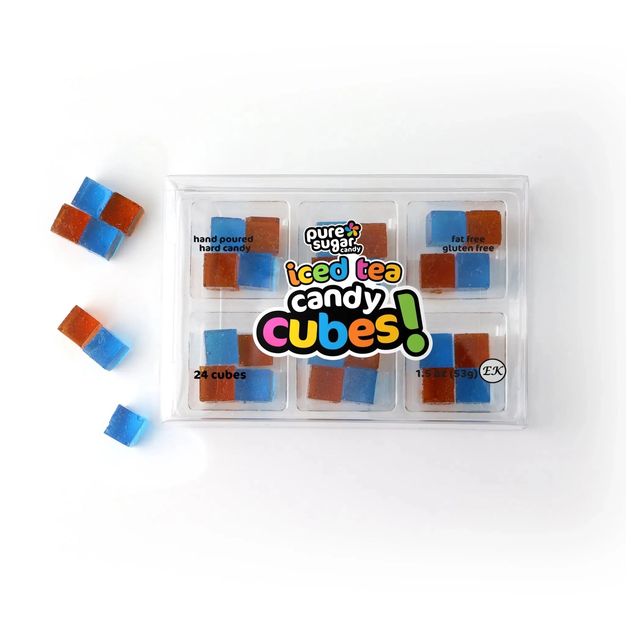 Pure Sugar Candy Blueberry Iced Tea Candy Cubes