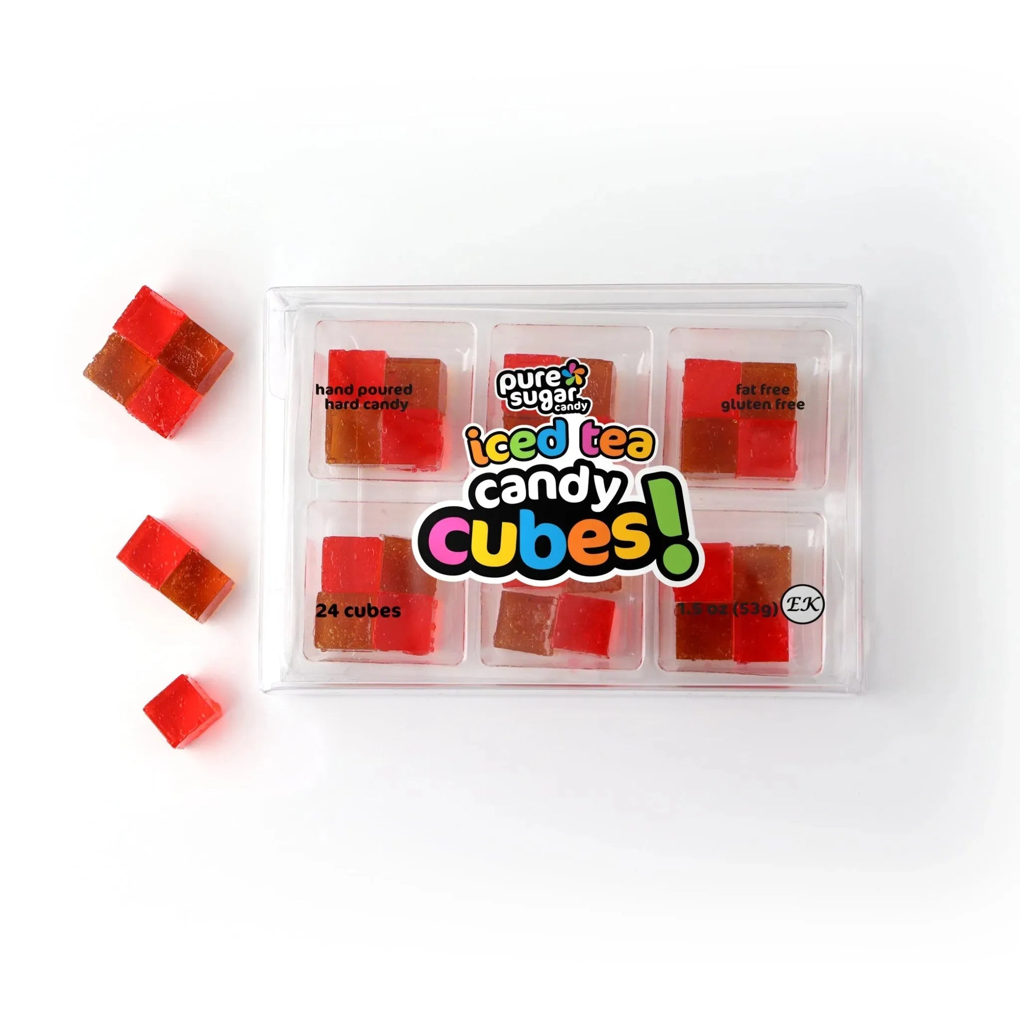 Pure Sugar Candy Raspberry Iced Tea Candy Cubes