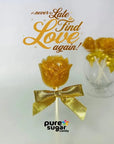 Pure Sugar Candy Golden Rose Bachelor Lollipop