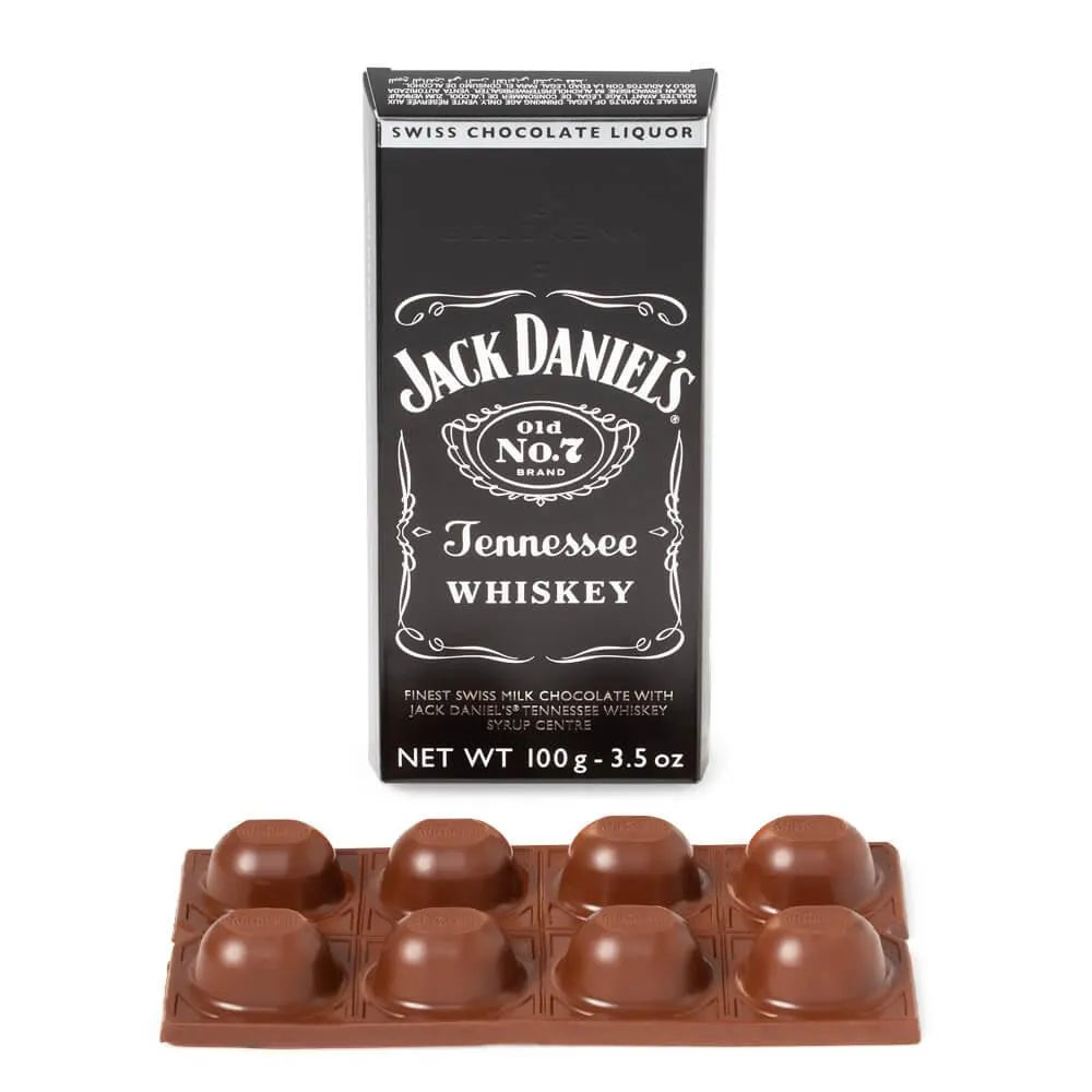 Jack Daniel's Whiskey Filled Chocolate Bar: 10-Piece Box