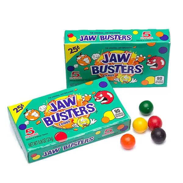 Jaw Busters Jawbreaker Candy Mini Packs: 24-Piece Box