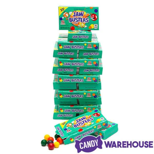 Jaw Busters Jawbreaker Candy Mini Packs: 24-Piece Box