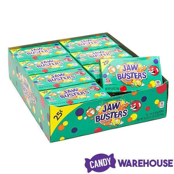 Jaw Busters Jawbreaker Candy Mini Packs: 24-Piece Box