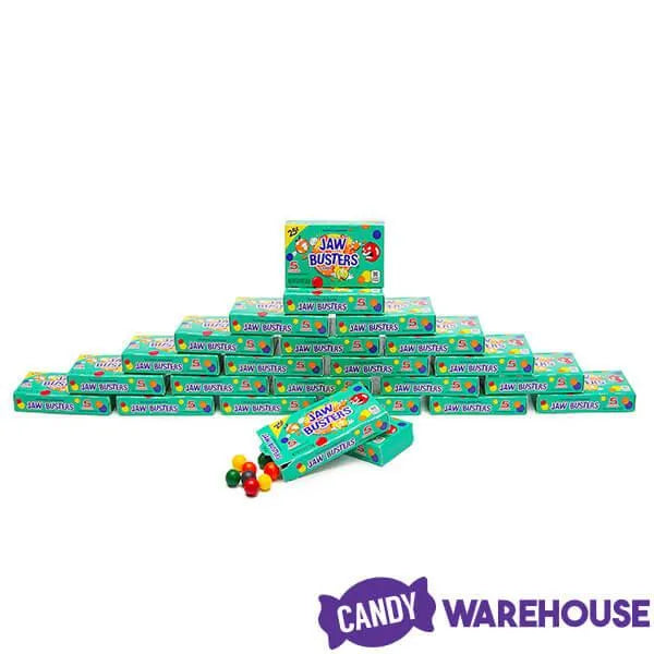 Jaw Busters Jawbreaker Candy Mini Packs: 24-Piece Box