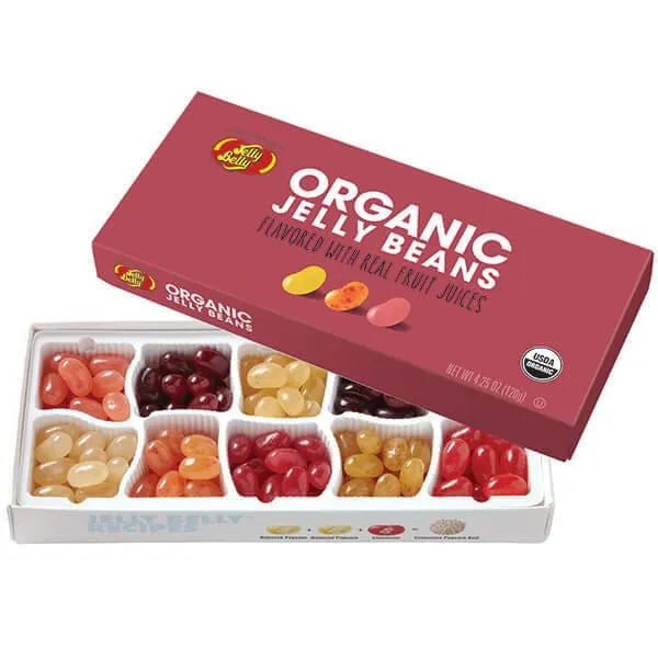 Jelly Belly 10 Flavors Organic Jelly Beans Sampler: 4.25-Ounce Gift Box