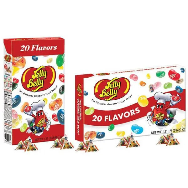 Jelly Belly 20 Flavors Jelly Beans Candy Packs: 75-Piece Jumbo Box