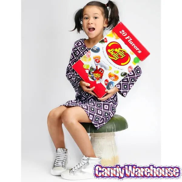 Jelly Belly 20 Flavors Jelly Beans Candy Packs: 75-Piece Jumbo Box