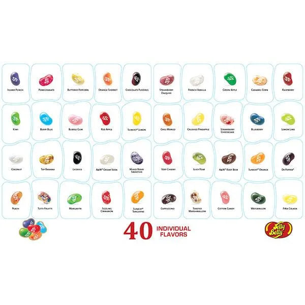 Jelly Belly 40 Flavors Jelly Beans Sampler: 17-Ounce Gift Box