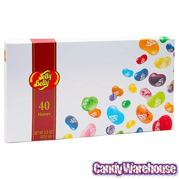 Jelly Belly 40 Flavors Jelly Beans Sampler: 17-Ounce Gift Box