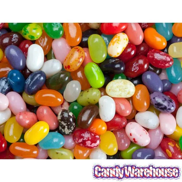 Jelly Belly 49 Flavors Jelly Beans 14.5-Ounce Glass Candy Jar