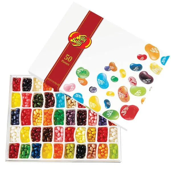 Jelly Belly 50 Flavors Jelly Beans Sampler: 21-Ounce Gift Box