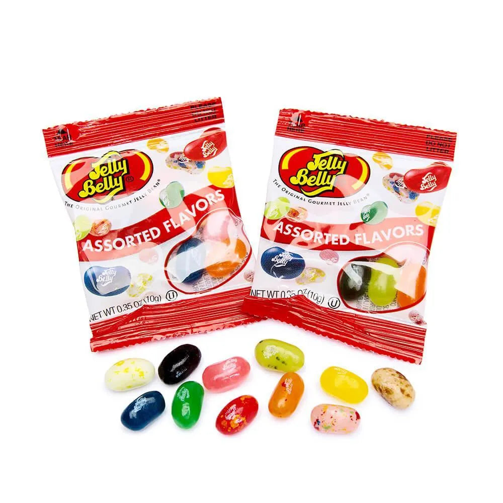 Jelly Belly Assorted Flavors Jelly Beans Mini Packets: 80-Piece Box