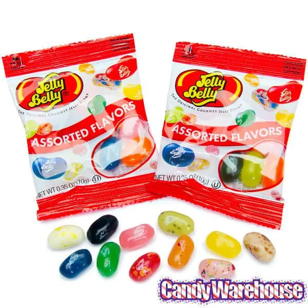 Jelly Belly Assorted Flavors Jelly Beans Mini Packets: 80-Piece Box