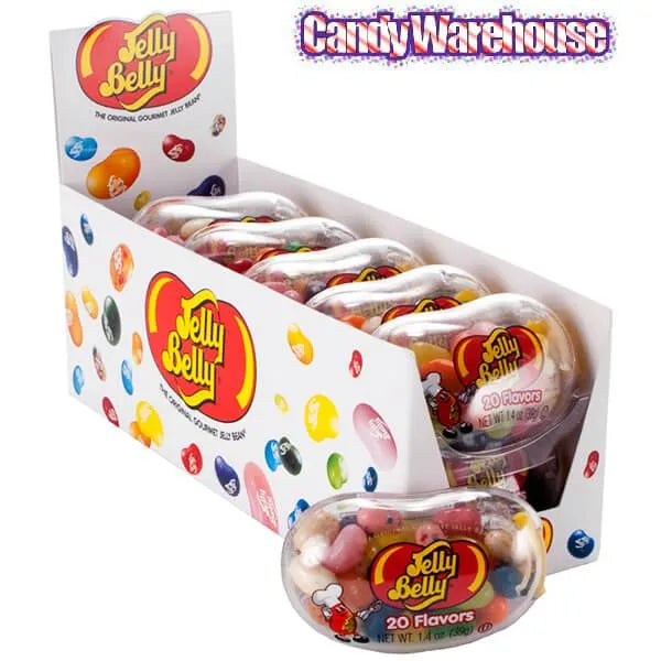 Jelly Belly Big Bean Dispensers - 20 Flavors: 12-Piece Box