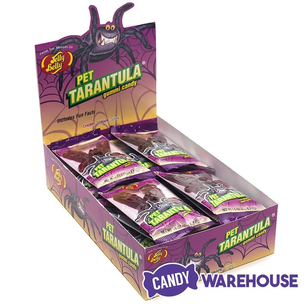 Jelly Belly Big Gummy Tarantula Spiders Candy Packs: 24-Piece Box