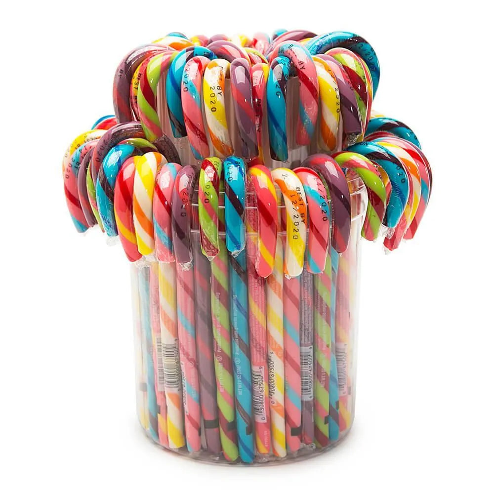 Jelly Belly Candy Canes - Assorted: 80-Piece Bucket