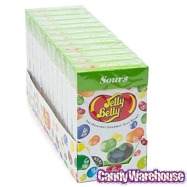 Jelly Belly Candy Sours Jelly Beans 4.5-Ounce Boxes: 12-Piece Case