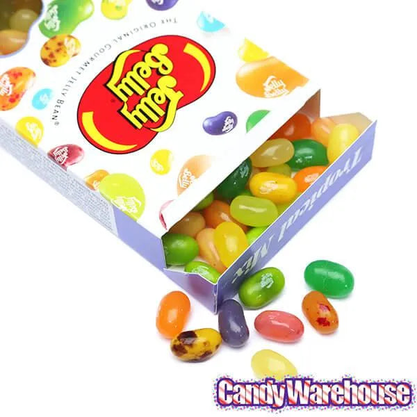 Jelly Belly Candy Tropical Mix Jelly Beans 4.5-Ounce Boxes: 12-Piece Case