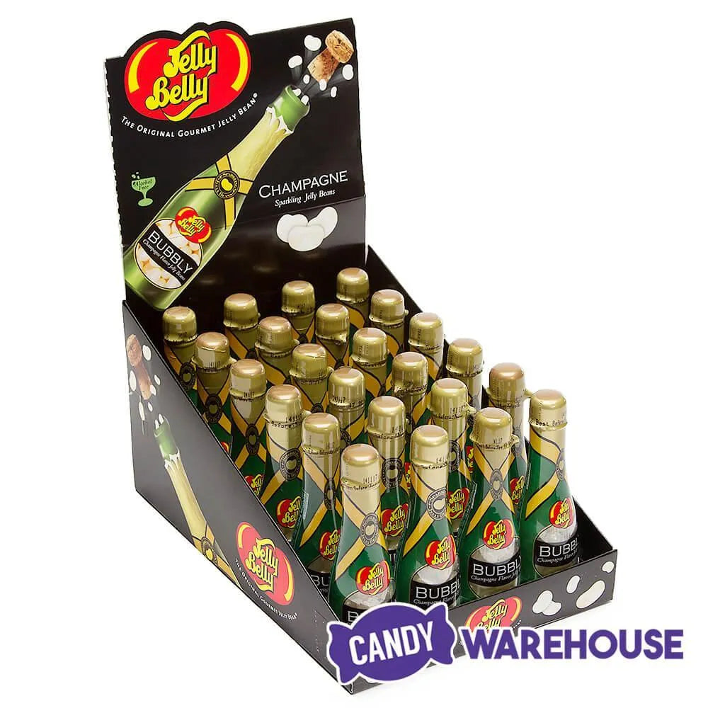 Jelly Belly Champagne Jelly Beans Candy 1.5-Ounce Bottles: 24-Piece Display