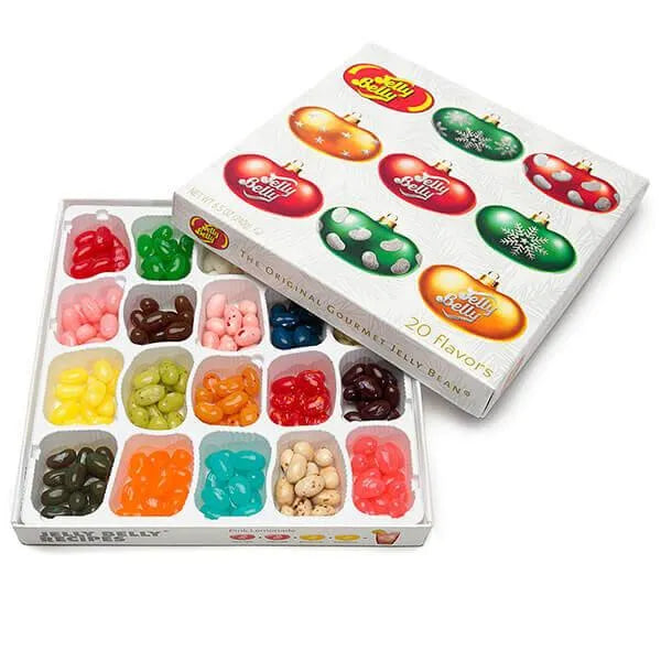 Jelly Belly Christmas 20 Flavors Jelly Beans Sampler: 8.5-Ounce Gift Box