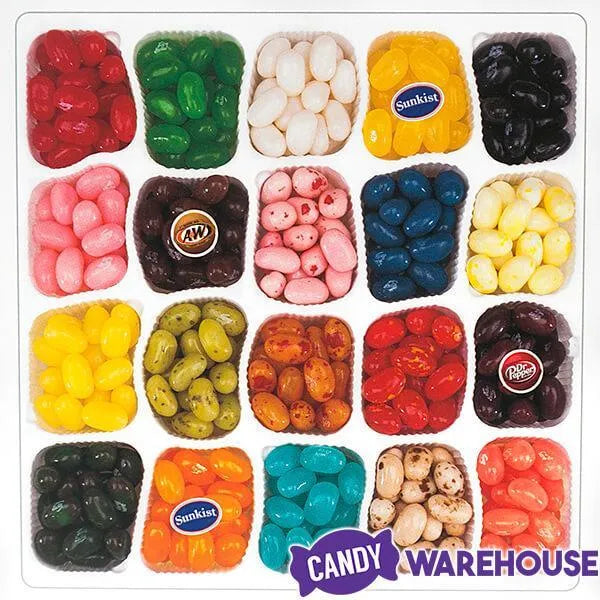 Jelly Belly Christmas 20 Flavors Jelly Beans Sampler: 8.5-Ounce Gift Box