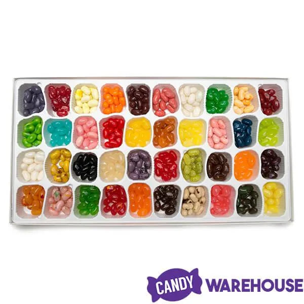 Jelly Belly Christmas 40 Flavors Jelly Beans Sampler: 17-Ounce Gift Box