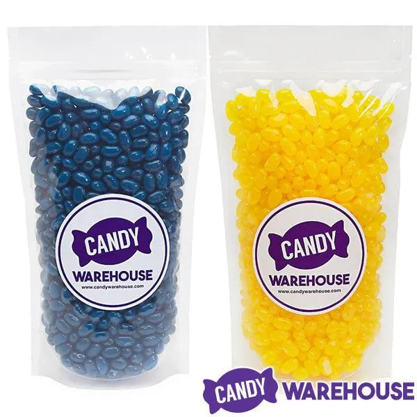 Jelly Belly Color Combo - Blue and Yellow Blend: 4LB Box