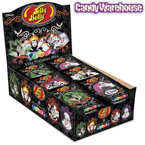 Jelly Belly Disney Vile Villains Jelly Beans 1-Ounce Packs: 24-Piece Box