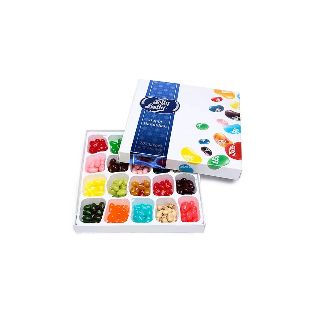 Jelly Belly Hanukkah 20 Flavors Jelly Beans Sampler: 8.5-Ounce Gift Box