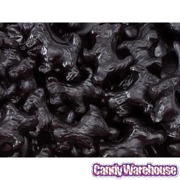 Jelly Belly Licorice Scottie Dogs - Black: 5LB Bag