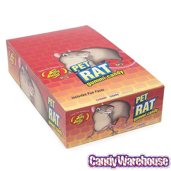 Jelly Belly Pet Rats Gummy Packs: 12-Piece Box