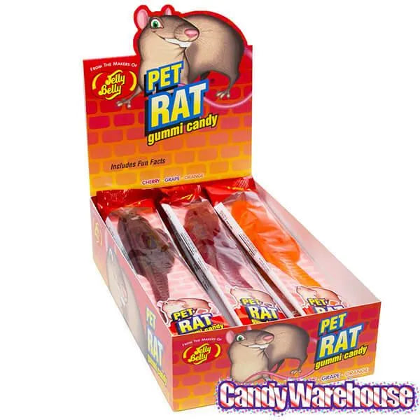 Jelly Belly Pet Rats Gummy Packs: 12-Piece Box