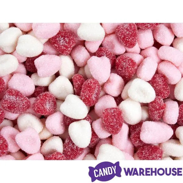 Jelly Belly Petite Sour Hearts Candy: 10LB Case